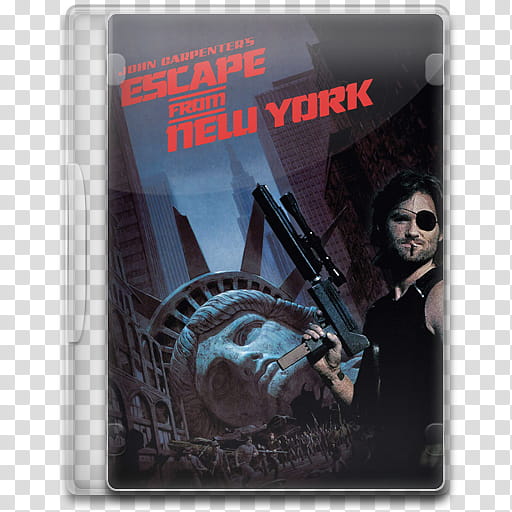 Movie Icon , Escape from New York, Escape From New York DVD case transparent background PNG clipart