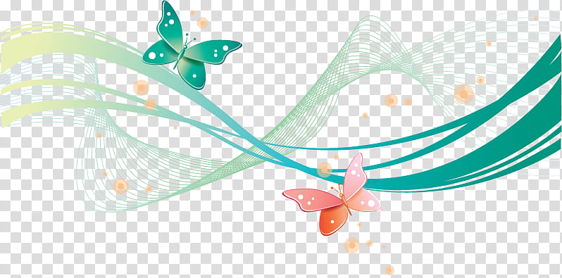 Christmas gift special, two green and pink butterflies art transparent background PNG clipart