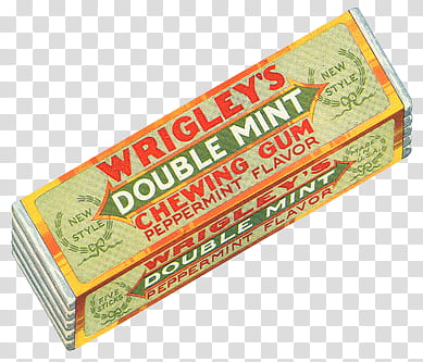 Wrigley's double mint chewing gum transparent background PNG clipart