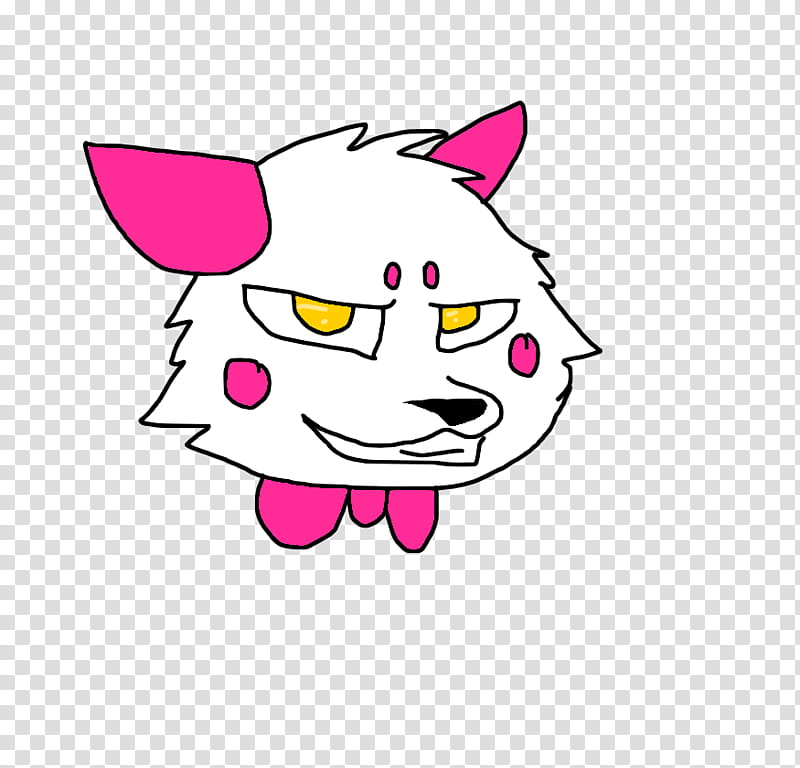 Funtime Foxy Head Test transparent background PNG clipart.