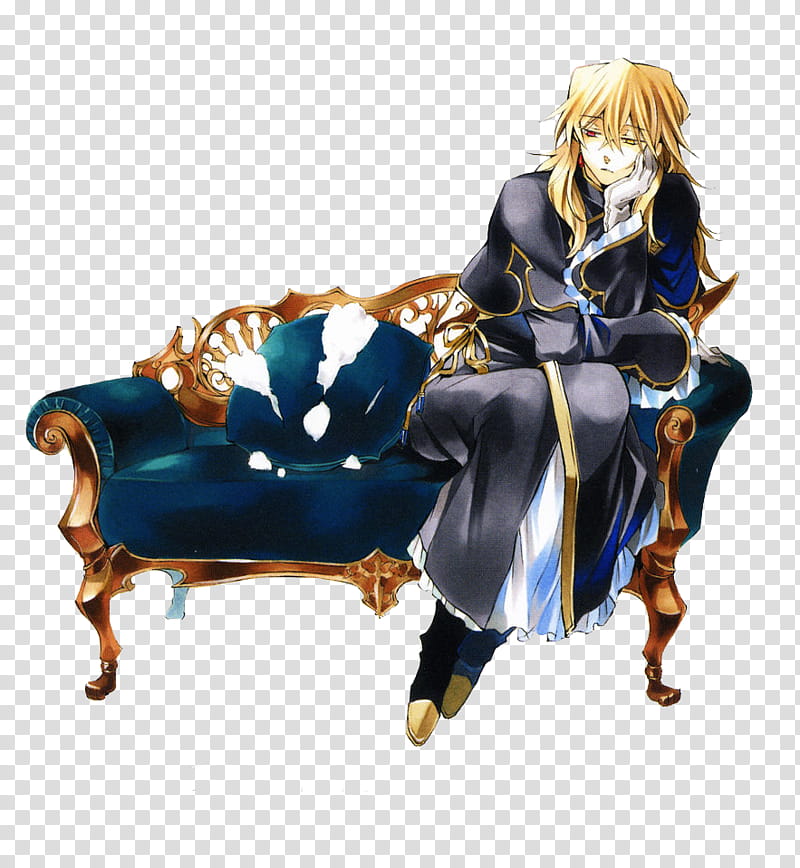 pandora hearts , yellow-haired male anime character transparent background PNG clipart