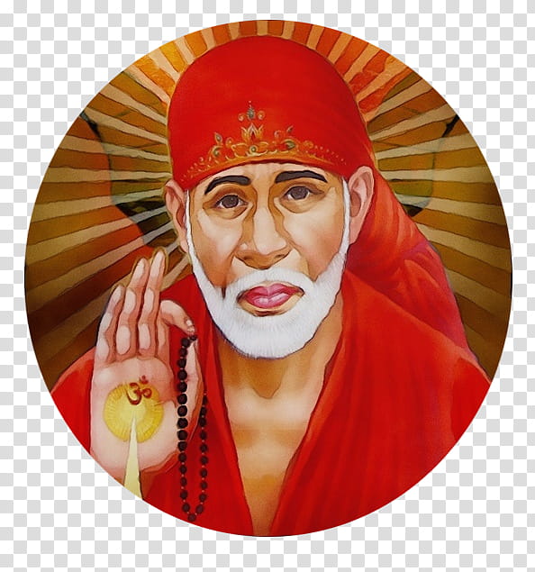 Sai Baba, Watercolor, Paint, Wet Ink, Sai Baba Samadhi Mandir, Aarti, Bhajan, Bhakti transparent background PNG clipart