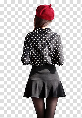 woman wearing red cap transparent background PNG clipart