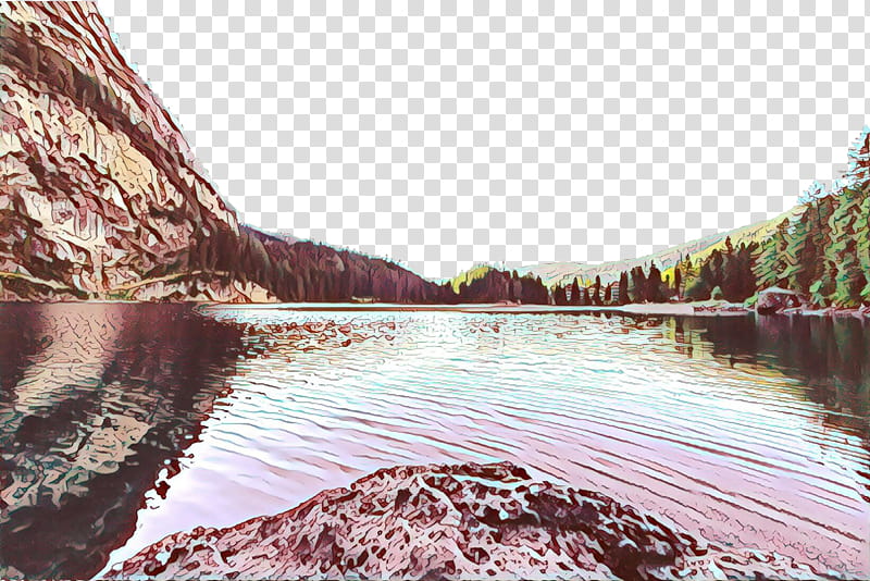 water nature water resources waterway rock, River, Wilderness, Tree, Bank, Lake transparent background PNG clipart