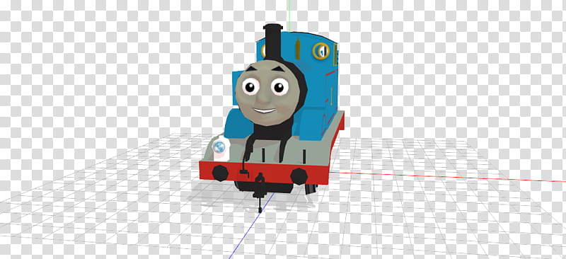 MMD Thomas The Tank Engine (DL) transparent background PNG clipart
