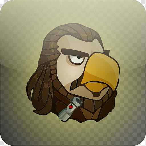 Angry Birds Style Icons, Qui-Gon Jinn transparent background PNG clipart