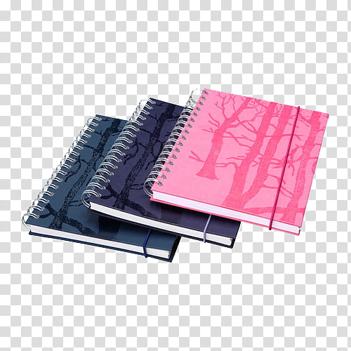 Fixtures, pink, purple, and blue notebooks transparent background PNG clipart