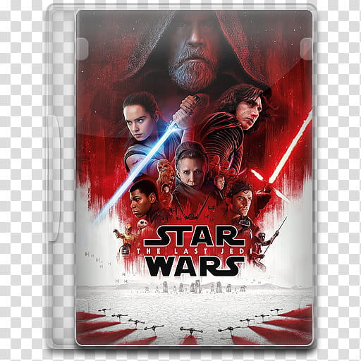 Movie Icon , Star Wars, The Last Jedi, Star Wars The Last Jedi DVD case transparent background PNG clipart