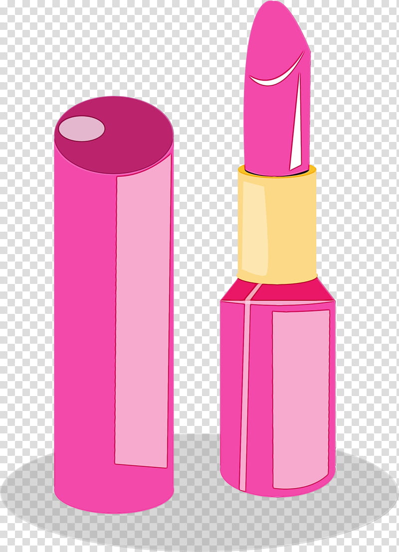 the SAEM Kissholic Lipstick M Design Pink M, Watercolor, Paint, Wet Ink, Cosmetics, Magenta, Violet, Cylinder transparent background PNG clipart