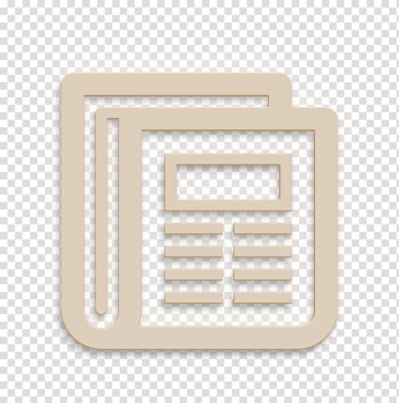 article icon news icon newspaper icon, Beige, Rectangle, Square transparent background PNG clipart