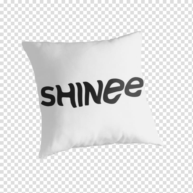 , white shinee-printed throw pillow transparent background PNG clipart