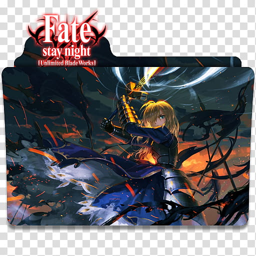 Anime Icon , FateStay Night UBW Second Season v, Fate Stay Night Unlimited Blade Works transparent background PNG clipart