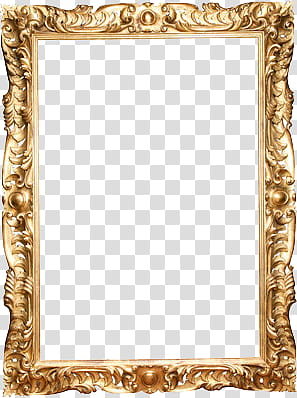 FRAMES, brass frame transparent background PNG clipart