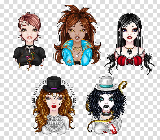 Corrupted Carousel characters transparent background PNG clipart