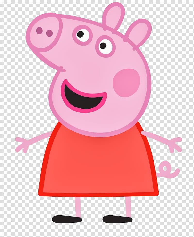 Peppa Pig illustration transparent background PNG clipart