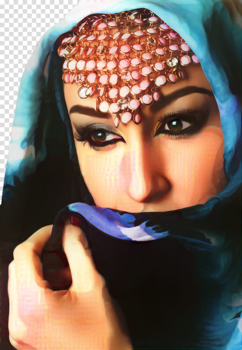 Woman Face, Girl, Eyebrow, Bandana, Arabs, Arab World, Bijin, Forehead transparent background PNG clipart