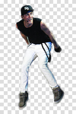 man in a black sleeveless top transparent background PNG clipart thumbnail