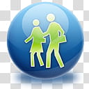 The Spherical Icon Set, users, two person walking transparent background PNG clipart