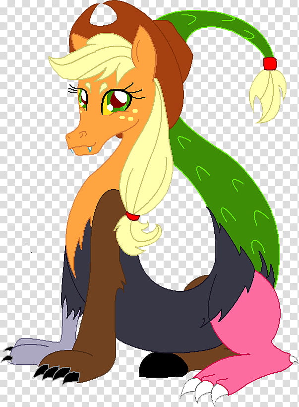 Draconequus Applejack, animal artwork transparent background PNG clipart