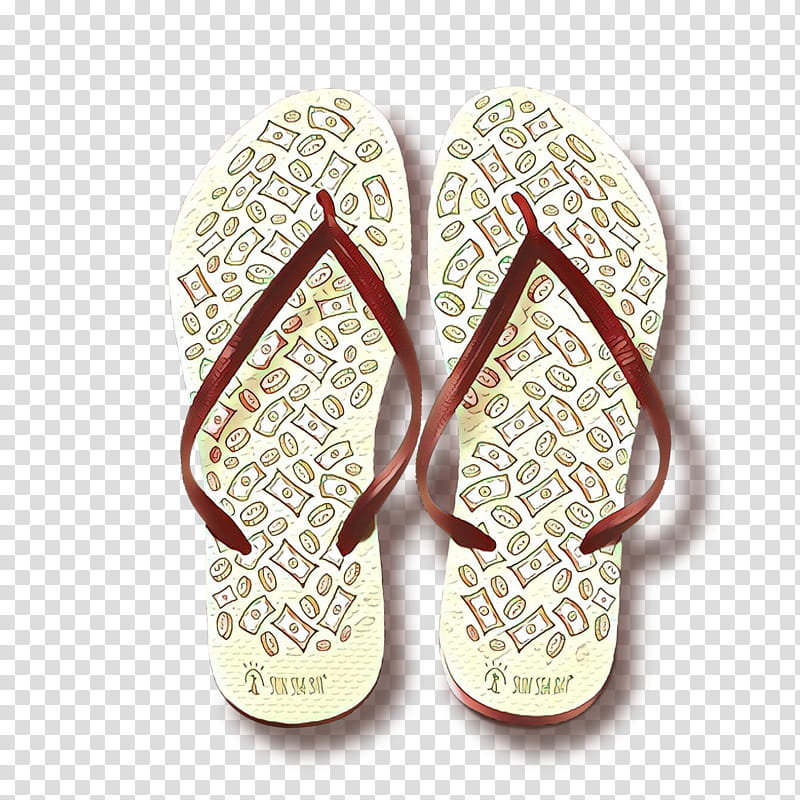 footwear flip-flops shoe slipper beige, Cartoon, Flipflops, Sandal transparent background PNG clipart