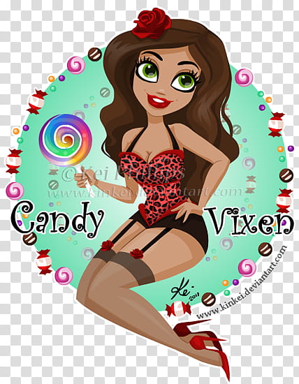 Candy Vixen, Candy Vixen illustration transparent background PNG clipart