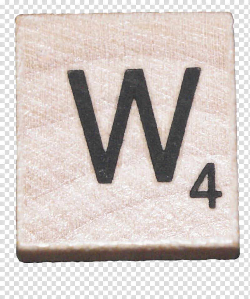 Scrabble Tiles s, brown W scrabble tile transparent background PNG clipart