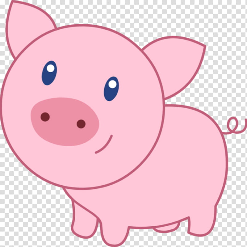 Smile Dog, Pig, Drawing, Cartoon, Cuteness, Doodle, Coloring Book, Pink transparent background PNG clipart