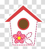 girls, white and red birdhouse illustration transparent background PNG clipart