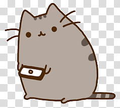 Pusheen, Pusheen cat holding camera illustration transparent background PNG clipart