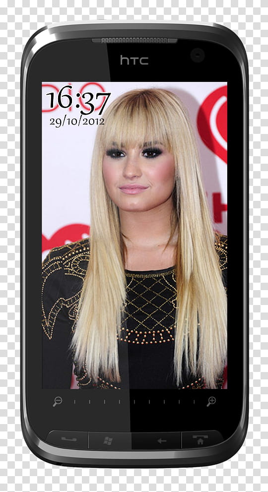 Celular de Demi Lovato transparent background PNG clipart