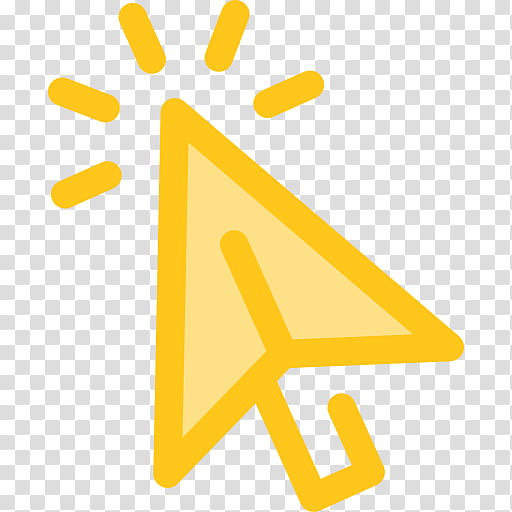 Wing Arrow, Computer Mouse, Pointer, Cursor, User Interface, Computer Font, Yellow, Text transparent background PNG clipart