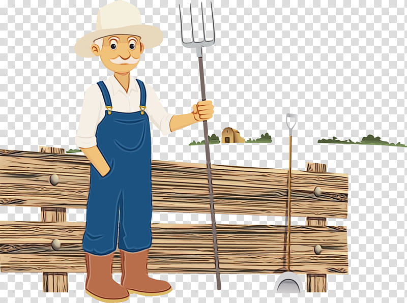 Person, Cartoon, Agriculturist, Agriculture, Drawing, Farm, Wood, Furniture transparent background PNG clipart