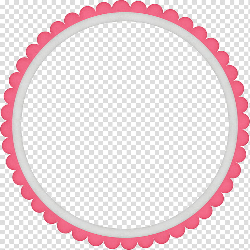 Elements , round pink and white frame transparent background PNG clipart