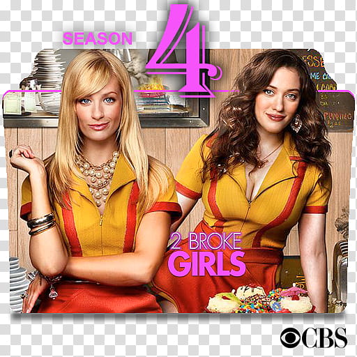 Broke Girls series and season icons,  Broke Girls S ( transparent background PNG clipart