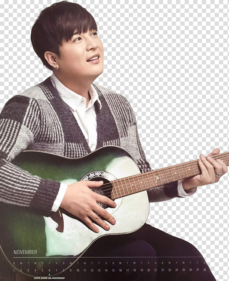 SJ and SJM season greeting P, man playing guitar transparent background PNG clipart