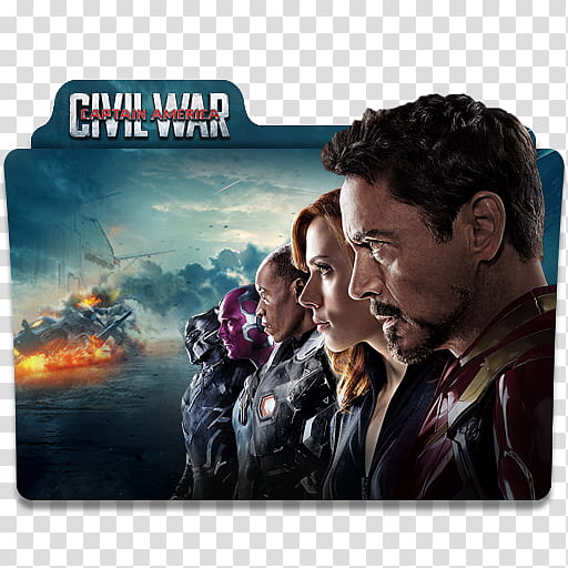 Captain America Civil War  Folder Icon, Captain America Civil War ()v transparent background PNG clipart