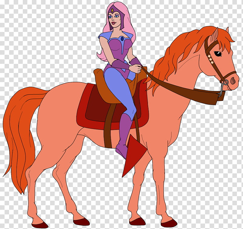 Glimmer, female character riding horse transparent background PNG clipart