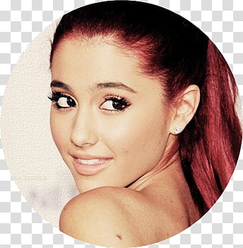 Ariana Grande wearing silver-colored stud earring transparent background PNG clipart