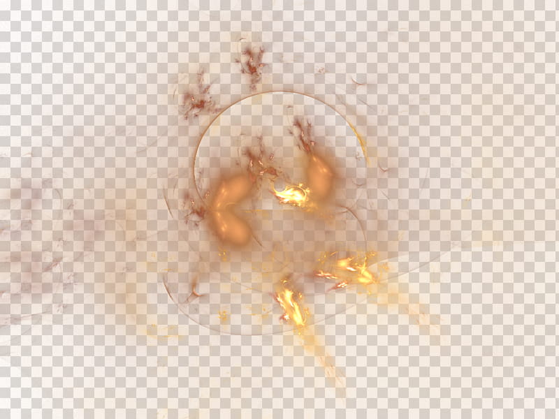 Fractal , yellow flame transparent background PNG clipart
