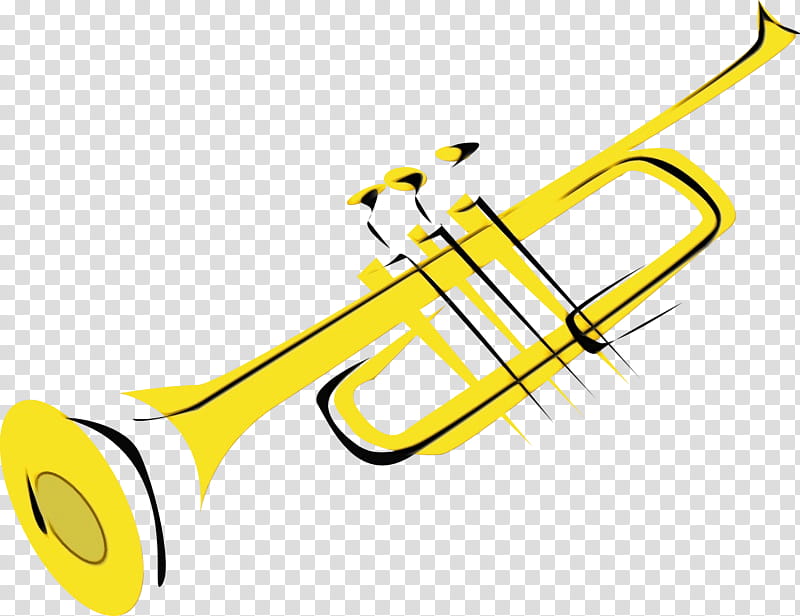 musical instrument indian musical instruments trombone brass instrument, Watercolor, Paint, Wet Ink transparent background PNG clipart