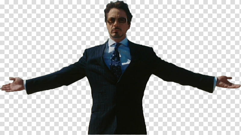 Tony Stark with open Hands Iron Man , Tony Stark with open hands standing transparent background PNG clipart