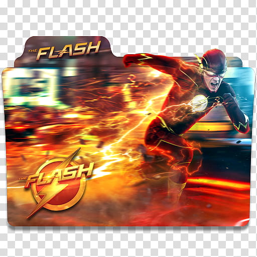 The Flash Serie Folders, DC The Flash folder icon transparent background PNG clipart