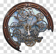 SteampunkClocks, skeleton watch illustartion transparent background PNG clipart