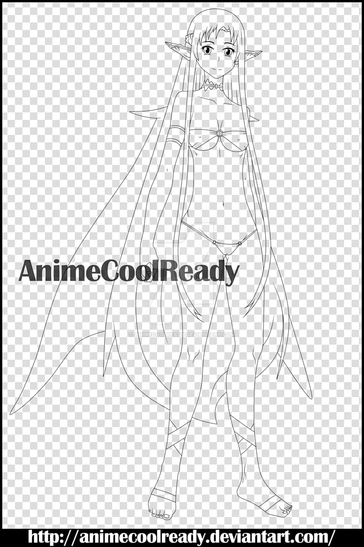 Yuuki Asuna lingerie tinta transparent background PNG clipart