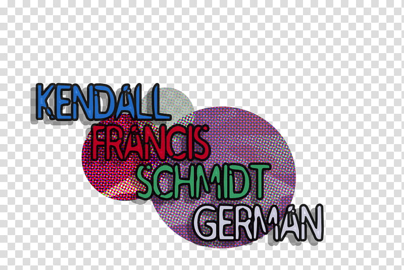 texto de kendall schmidt transparent background PNG clipart