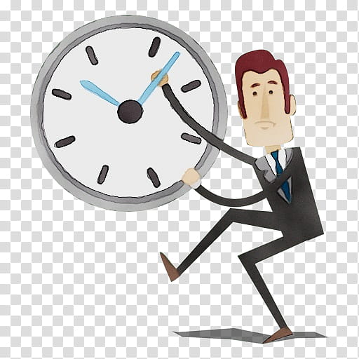 Cartoon Clock, Watercolor, Paint, Wet Ink, Wheel, Time Management, , Mpeg4 Part 14 transparent background PNG clipart