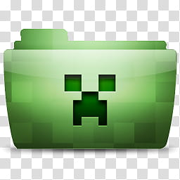 Colorflow Minecraft Folders, green Minecraft folder illustration transparent background PNG clipart