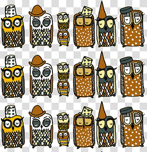 Super 38 6, owl illustration transparent background PNG clipart thumbnail