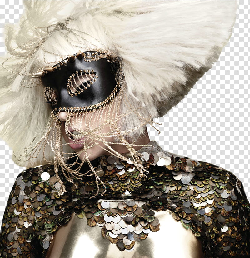 x more Lady Gaga, woman in multi color sequinned otp transparent background PNG clipart