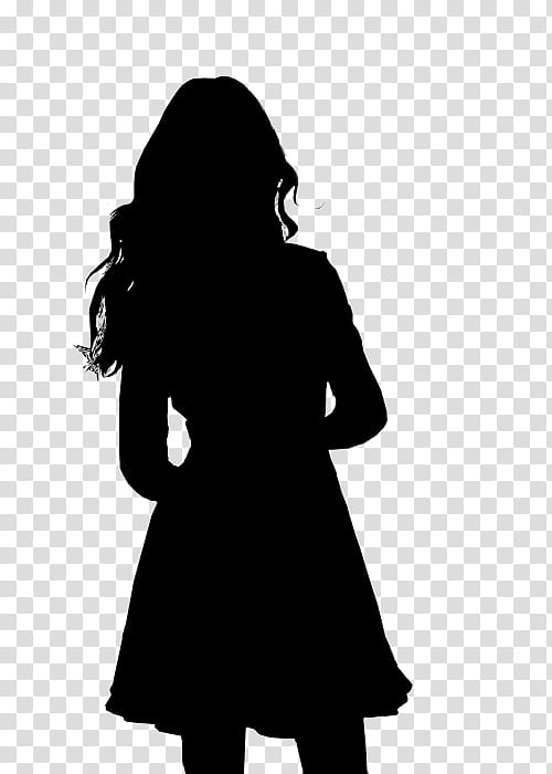 Hair Style, Silhouette, Computer, Outerwear, Black M, White, Standing, Clothing transparent background PNG clipart